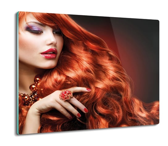 osłona na indukcję z foto Kobieta włosy rude 60x52, ArtprintCave ArtPrintCave