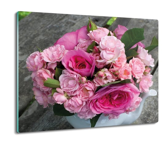 osłona na indukcję z foto Róże bukiet wazon 60x52, ArtprintCave ArtPrintCave