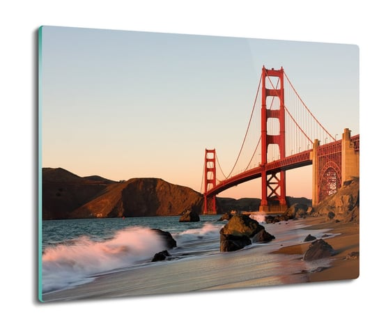 osłona na indukcję ze szkła Most Golden Gate 60x52, ArtprintCave ArtPrintCave