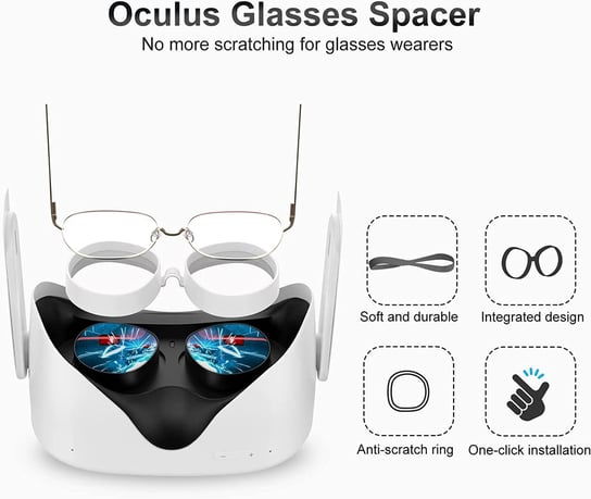 Osłona na okulary dla gogli Meta Oculus Quest 2 zapobiega zadrapaniom soczewek IKARVR