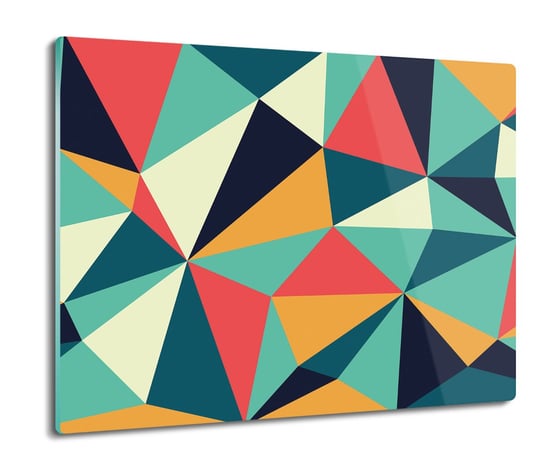 osłona na płytę indukcyjną Kolorowe trójkąty 60x52, ArtprintCave ArtPrintCave