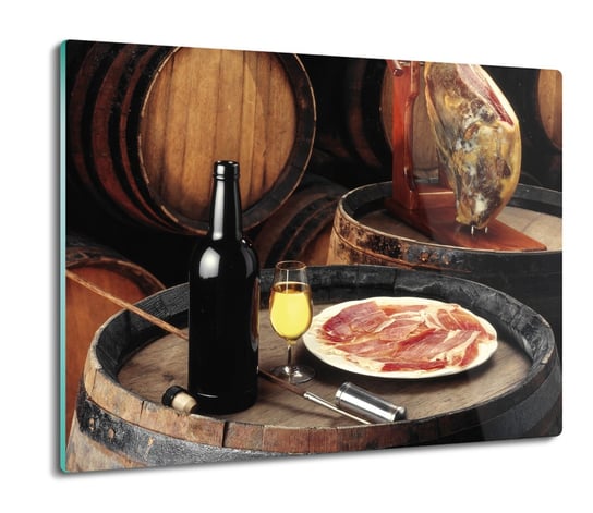 osłona na płytę indukcyjną Mięso beczki wino 60x52, ArtprintCave ArtPrintCave