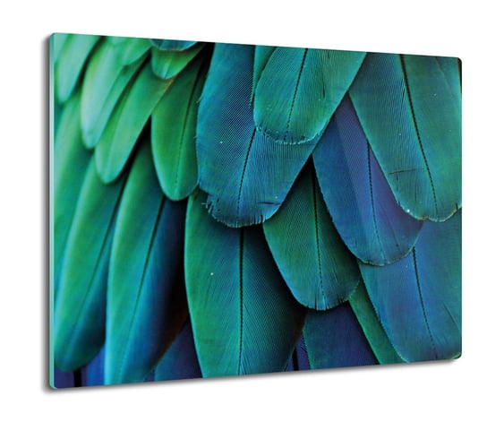 osłona na płytę indukcyjną Pióra ARA papuga 60x52, ArtprintCave ArtPrintCave