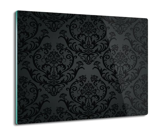 osłona płyty kuchennej Czarne tło kwiaty 60x52, ArtprintCave ArtPrintCave