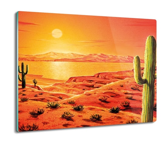 osłona płyty kuchennej Kaktus widok rysunek 60x52, ArtprintCave ArtPrintCave