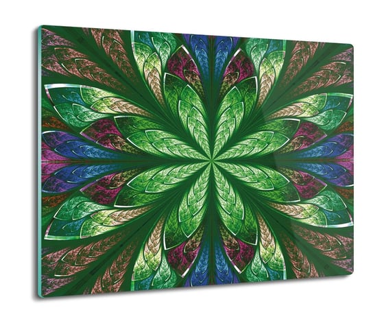 osłona płyty kuchennej Kwiat fraktal kolor 60x52, ArtprintCave ArtPrintCave
