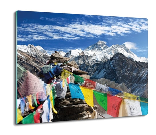 osłona płyty kuchennej Nepal everest flagi 60x52, ArtprintCave ArtPrintCave