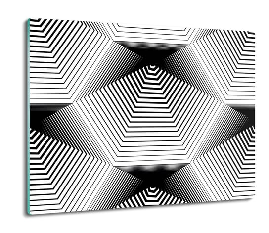 osłona płyty kuchennej Piramidy prążki 3D 60x52, ArtprintCave ArtPrintCave