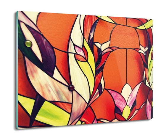 osłona płyty kuchennej Witraż kwiat szkło 60x52, ArtprintCave ArtPrintCave
