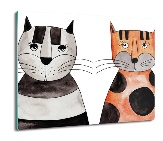 osłona płyty kuchennej z foto Kolorowe koty 60x52, ArtprintCave ArtPrintCave