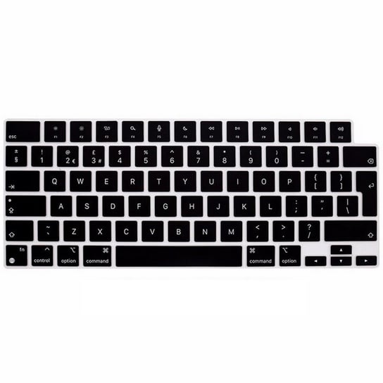 Osłona silikonowa nakładka na klawiaturę do MacBook Pro 14 A2442 A2779 / Pro 16 A2485 A2780 / Air 13 M2 A2681 2022 / Air 15 M2 A2941 (2023) (EU) (Black) D-pro