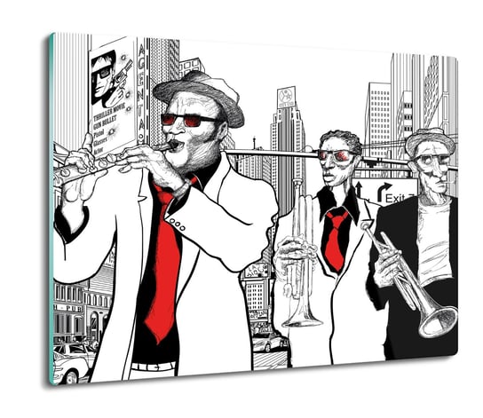 osłona splashback druk Jazz zespół muzyka 60x52, ArtprintCave ArtPrintCave