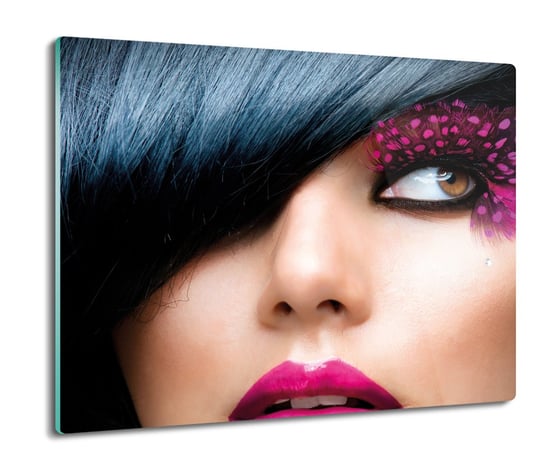osłona splashback szklana Kobieta makijaż 60x52, ArtprintCave ArtPrintCave