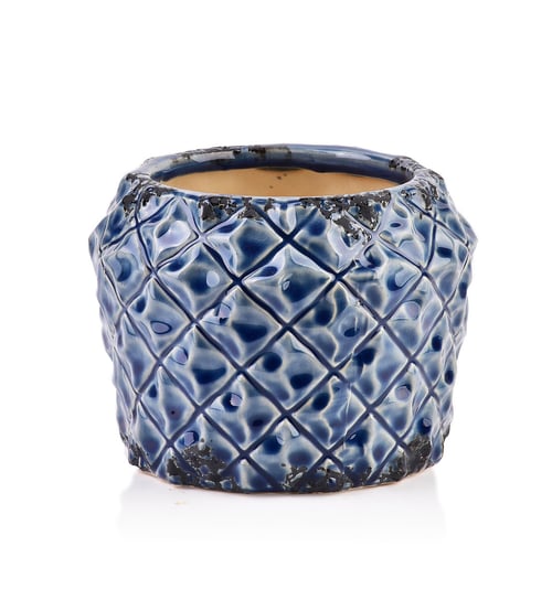 Osłonka ceramiczna TAMANI BLUE 15x11,5 cm Mondex