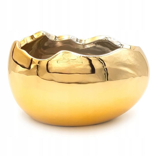 Osłonka jajko wielkanocne doniczka skorupka złota 13 cm Inny producent