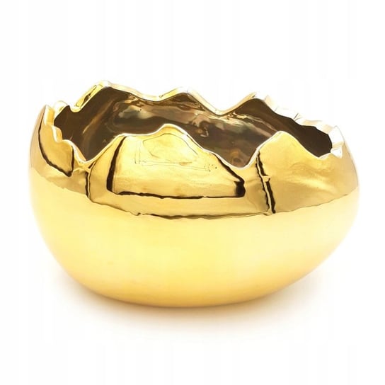 Osłonka jajko wielkanocne doniczka skorupka złota 17 cm Inny producent