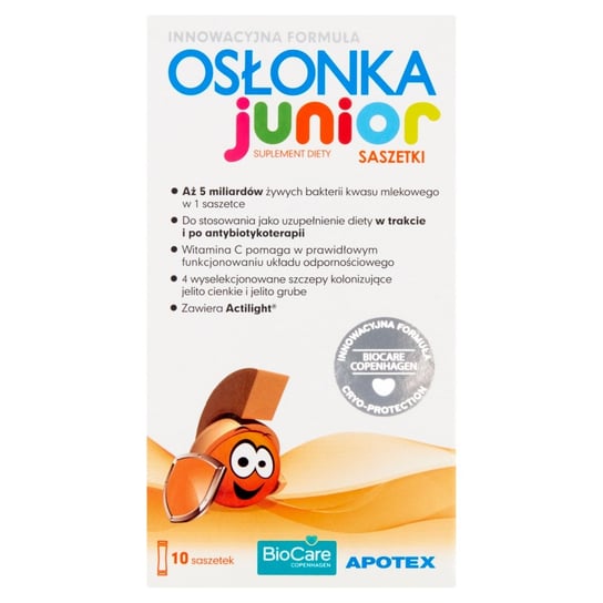 Osłonka Junior, suplement diety, 10 saszetek Apotex