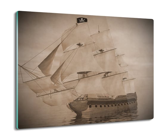 osłonka kuchenna druk Statek żagle morze 60x52, ArtprintCave ArtPrintCave