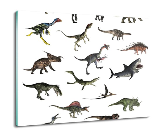 osłonka kuchenna szklana Dinozaury zbiór 3D 60x52, ArtprintCave ArtPrintCave