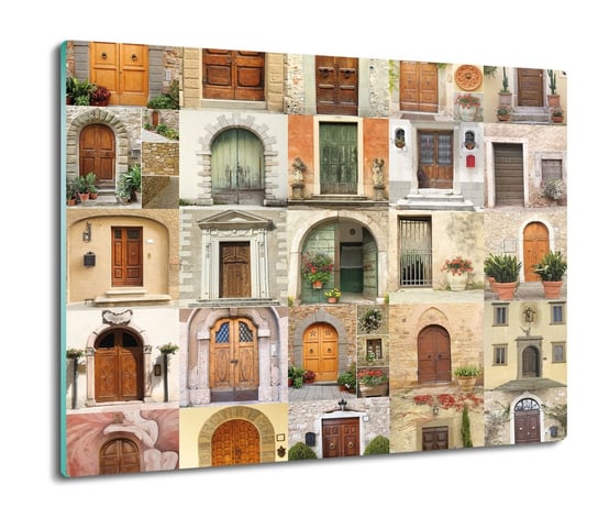 osłonka kuchenna z foto Drzwi Włochy kolaż 60x52, ArtprintCave ArtPrintCave