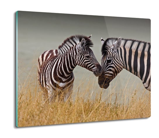 osłonka kuchenna z nadrukiem Zebra para łąka 60x52, ArtprintCave ArtPrintCave