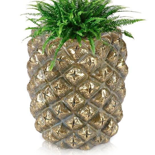 Osłonka na doniczkę złota ananas 28,5 cm doniczka Vilde