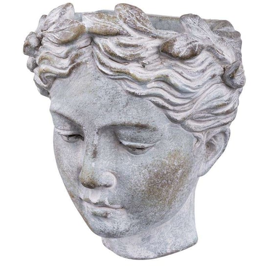 Osłonka PIGMEJKA głowa kobieta, szara, 19x17x13 cm Pigmejka