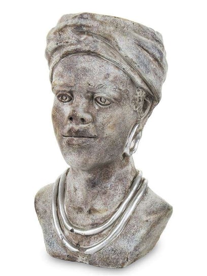 Osłonka rzeźba kobieta beżowa ceramika 28x17x14 Pigmejka