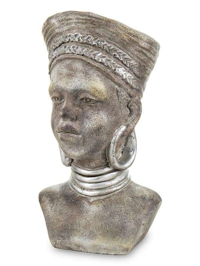 Osłonka rzeźba szamanka beżowa ceramika 29x16x12 Pigmejka