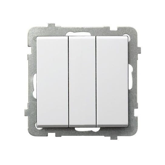 Ospel Sonata biały - łącznik potrójny zwierny ŁP-24R/m/00 OSPEL