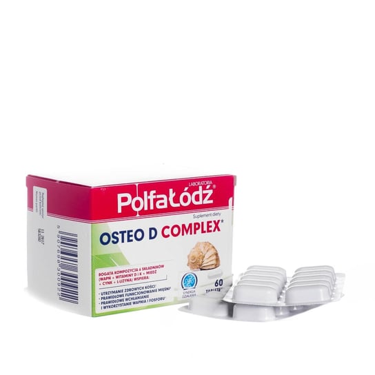 Osteo D Complex, suplement wspierający zdrowe kości, 60 tabletek Polfa Łódź