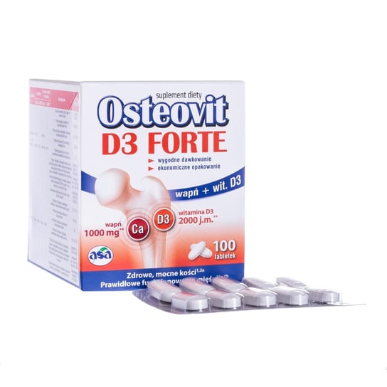 Osteovit D3 Forte, suplement diety, 100 tabletek ASA