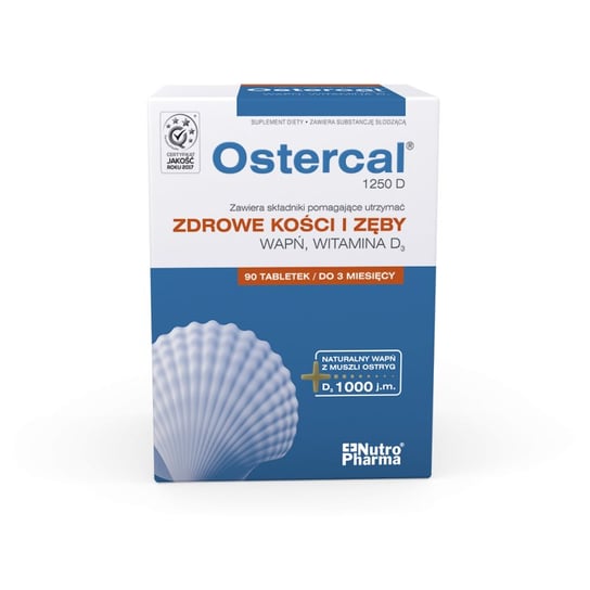 Ostercal, Suplement diety 1250 D, 90 kaps. Nutricia