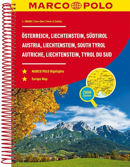Osterreich, Liechtenstein, Sudtirol 1:200 000 Opracowanie zbiorowe