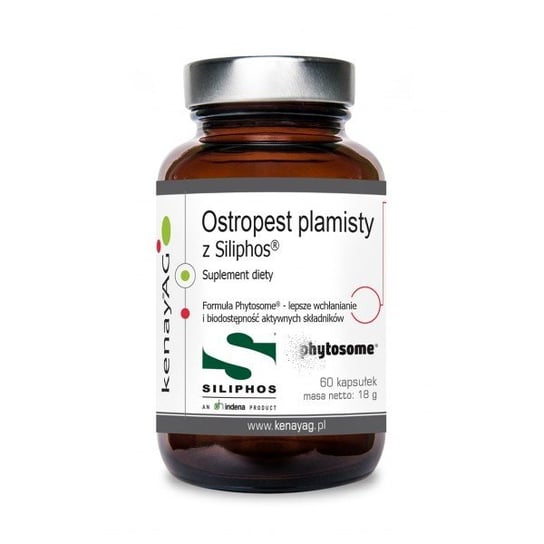 Ostropest plamisty z Siliphos® (60 kapsułek) - suplement diety KenayAg
