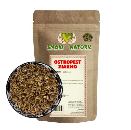 OSTROPEST PLAMISTY ZIARNO PREMIUM 1 kg JAKOŚĆ niepowtarzalny smak i aromat SmakiNatury