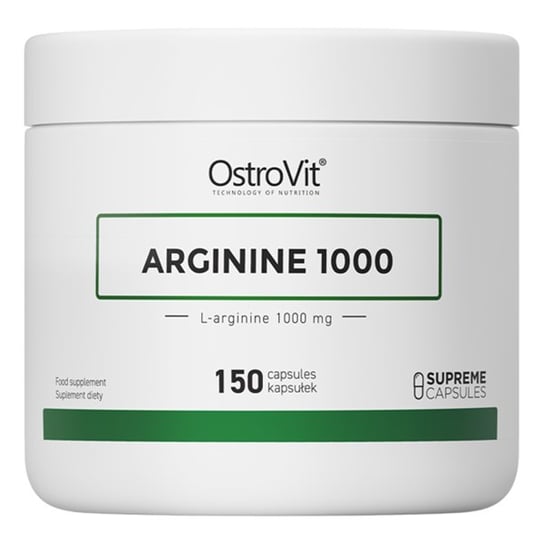 OstroVit Arginina 1000 mg Suplement diety, 150 kapsułek przepływ krwi OstroVit