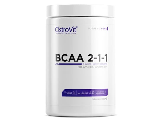 OSTROVIT, BCAA 2-1-1, cytryna, 400 g OstroVit