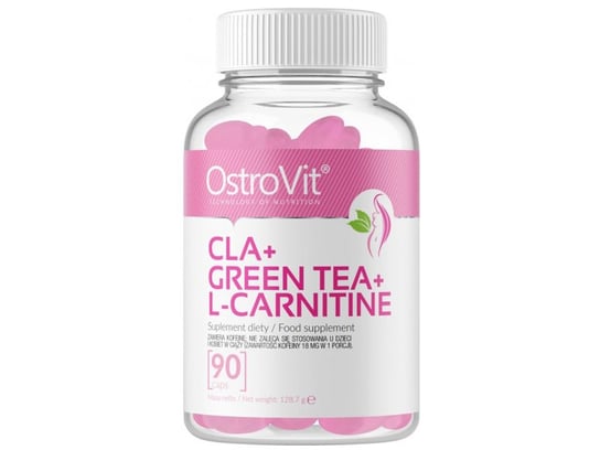 OstroVit, CLA + Green Tea + L-Carnitine, Suplement diety, 90 kaps. OstroVit