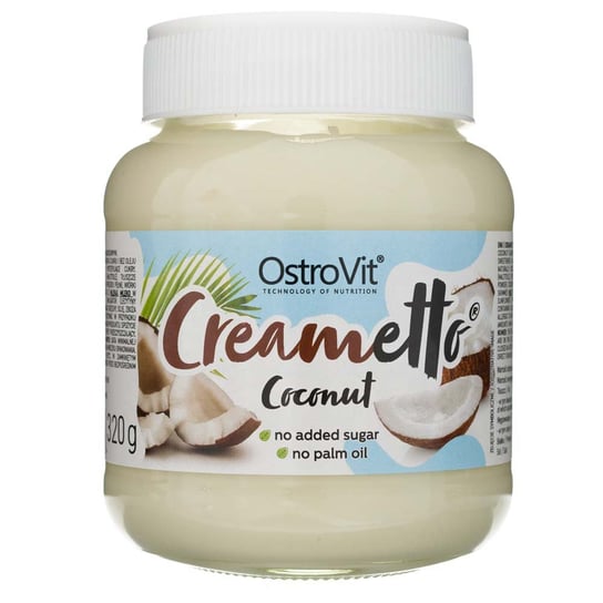 OstroVit Creametto krem kokosowy z wiórkami bez cukru - 350 g OstroVit
