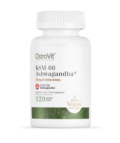 OstroVit, KSM-66 Ashwagandha, 120 tab. Suplement diety OstroVit