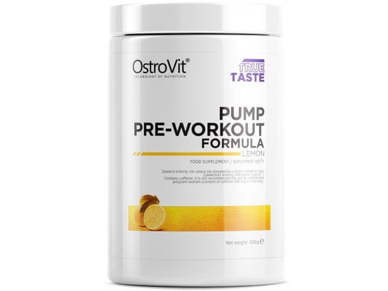 OstroVit, Odżywka białkowa, PUMP Pre-Workout, cytryna, 500 g OstroVit
