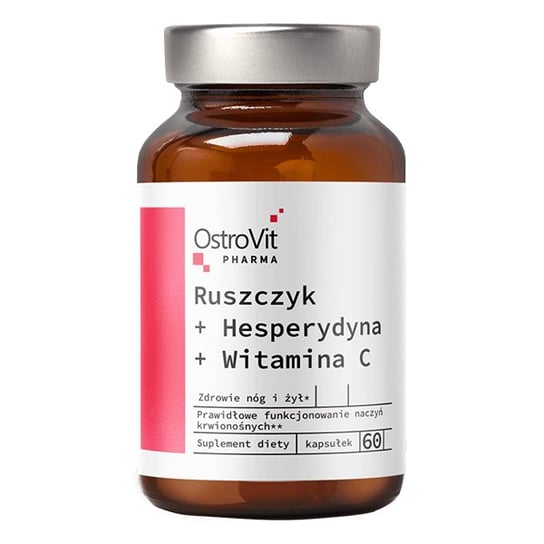 OstroVit Pharma Ruszczyk + Hesperydyna + Witamina C 60 kapsułek Inna marka