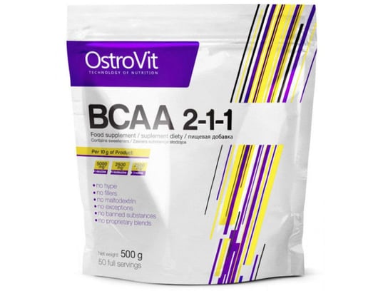 OstroVit, Suplement diety, BCAA 2:1:1, 500 g OstroVit