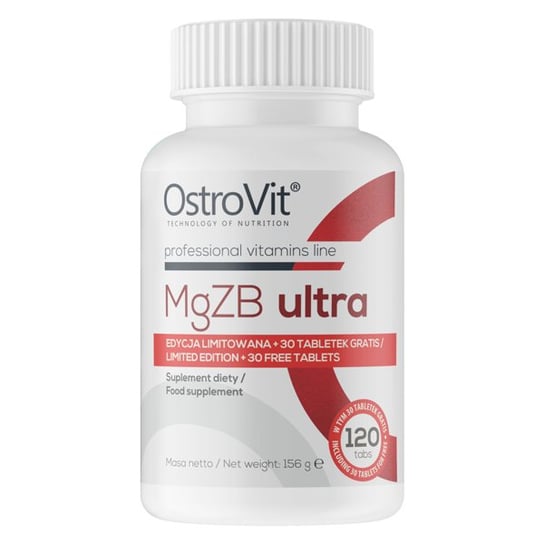 OstroVit, Suplement diety MgZB Ultra, 120 tabletek OstroVit
