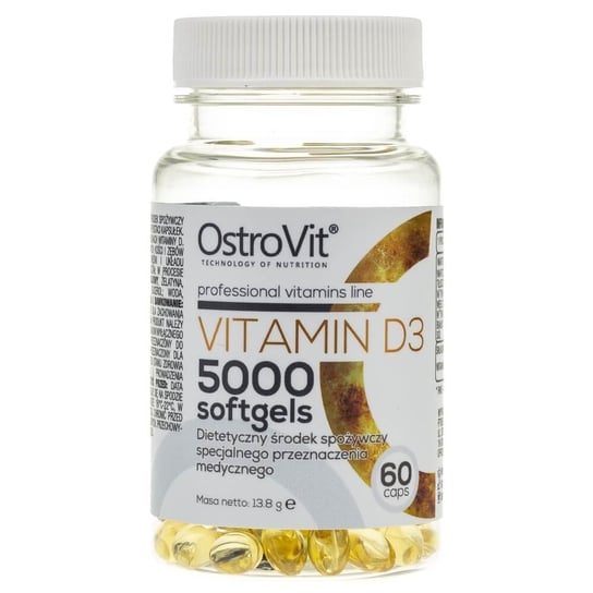 OstroVit, Vitamin D3 5000, Suplement diety, 60 kaps. OstroVit