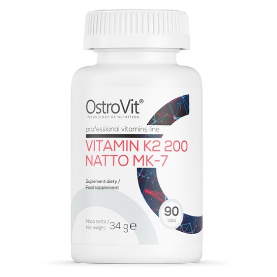 OstroVit Witamina K2 200 Natto MK-7 Suplement diety, 90 tab. zdrowe kości OstroVit