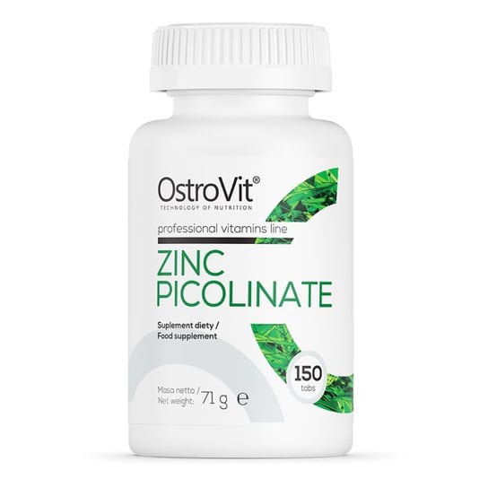 OstroVit, zinc picolinate, Suplement diety, 150 tabletek OstroVit