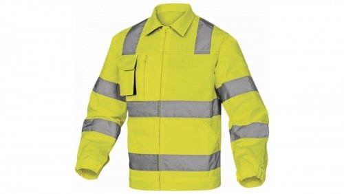 Ostrzegawcza bluza robocza z bawełny i poliestru kolor żóło-szary rozmiar 3XL M2VHVJG3X DELTA PLUS