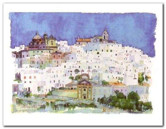 Ostuni, Apulien plakat obraz 90x70cm Wizard+Genius